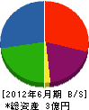 オカムラ運輸 貸借対照表 2012年6月期