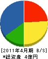 田中建設 貸借対照表 2011年4月期