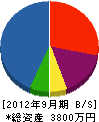 高田電気 貸借対照表 2012年9月期
