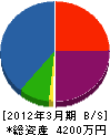 雄翔 貸借対照表 2012年3月期