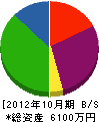 中山建材 貸借対照表 2012年10月期