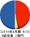トーカン新潟 貸借対照表 2010年4月期