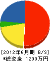 岡本建築 貸借対照表 2012年6月期