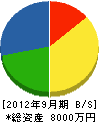 今野建設 貸借対照表 2012年9月期