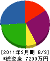 櫻井住宅 貸借対照表 2011年9月期