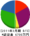 田口土木 貸借対照表 2011年3月期