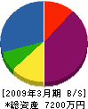 菅澤土木 貸借対照表 2009年3月期