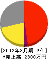 平井設備 損益計算書 2012年8月期