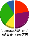 武藤組 貸借対照表 2008年3月期