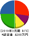 佐藤塗装工芸 貸借対照表 2010年3月期