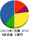 鳥取県中部森林組合 貸借対照表 2013年1月期