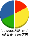 渡辺電設 貸借対照表 2012年6月期