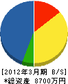 和田建設 貸借対照表 2012年3月期