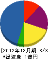 堀田土木 貸借対照表 2012年12月期