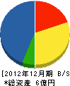 田中組 貸借対照表 2012年12月期