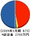 ヤマユー 貸借対照表 2009年3月期