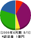 コンストラクション和歌山 貸借対照表 2008年4月期