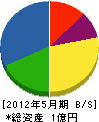 寿土建 貸借対照表 2012年5月期