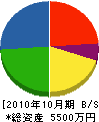 加藤組 貸借対照表 2010年10月期