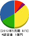 井恒興業 貸借対照表 2012年5月期