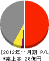 藤井組 損益計算書 2012年11月期