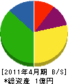 村川建設 貸借対照表 2011年4月期