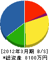 加藤設備 貸借対照表 2012年3月期
