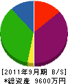 日本パイプクリーニング 貸借対照表 2011年9月期