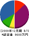 土井卓商店 貸借対照表 2008年12月期