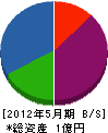 芳栄 貸借対照表 2012年5月期