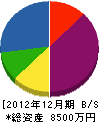 辰巳工務店 貸借対照表 2012年12月期