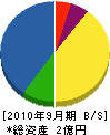 木村組 貸借対照表 2010年9月期