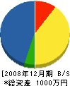 田口美建 貸借対照表 2008年12月期