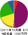 岩元建設 貸借対照表 2011年10月期
