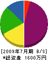 幸田住設 貸借対照表 2009年7月期