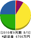 大成工務店 貸借対照表 2010年9月期