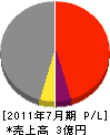 岡崎電気 損益計算書 2011年7月期