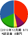 野中木工所 貸借対照表 2012年12月期