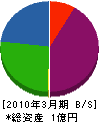 小笠原産業 貸借対照表 2010年3月期