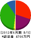 臼杵総建 貸借対照表 2012年6月期