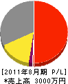 松野組 損益計算書 2011年8月期