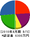 山田塗装 貸借対照表 2010年4月期