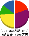 松本木材 貸借対照表 2011年3月期