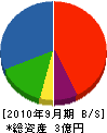 古川工務店 貸借対照表 2010年9月期