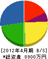 西川興業 貸借対照表 2012年4月期