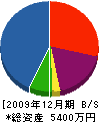 鈴木組 貸借対照表 2009年12月期