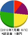 福井ライン 貸借対照表 2012年7月期