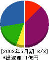 平鍋土建 貸借対照表 2008年5月期
