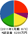 ＊塚電業社 貸借対照表 2011年3月期