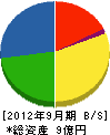 日東物産 貸借対照表 2012年9月期